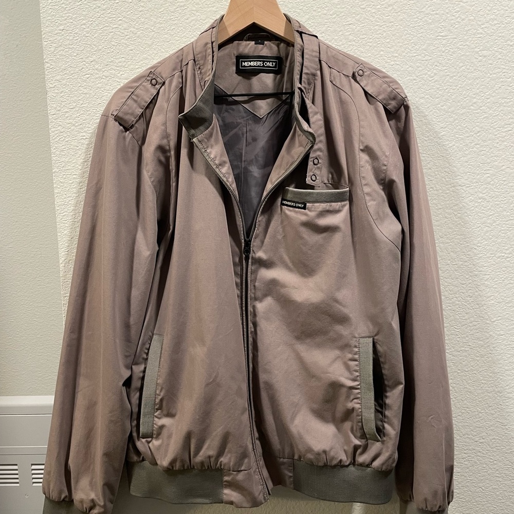 MEMBERS ONLY Classic Iconic Racer Jacket - Gray
